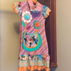 ZAZA COUTURE NWT ruffled dress/headband set